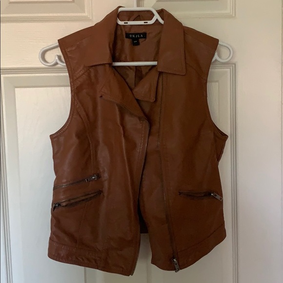 Faux Leather Vest - Picture 1 of 2